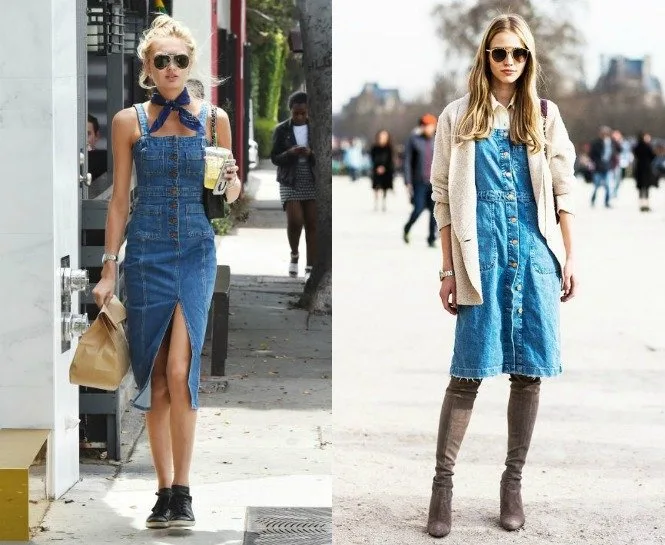 SOKAK STİLİNDE KOT ELBİSELERİ KOMBİNLEMENİN 10 YOLU