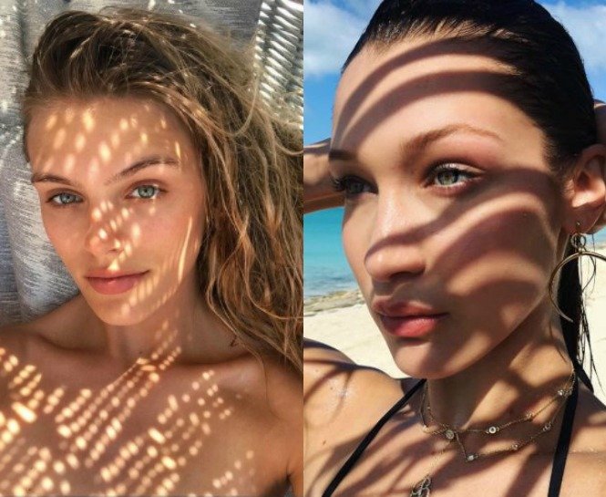 ÜNLÜ MODELLERİN MAKYAJSIZ YAZ SELFIE’LERİ