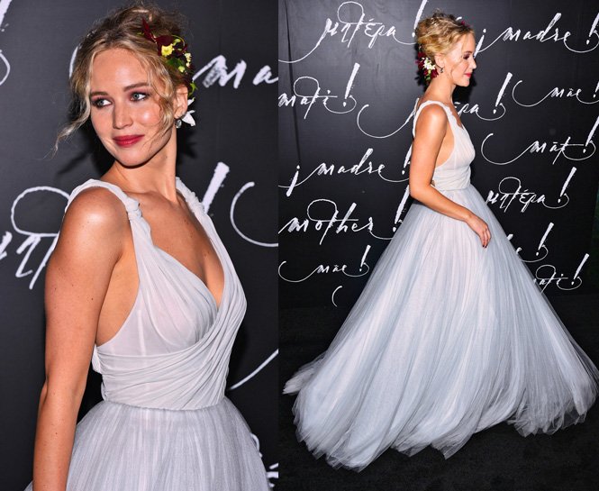 JENNIFER LAWRENCE’IN MOTHER GALASINDAKİ PRENSES STİLİ
