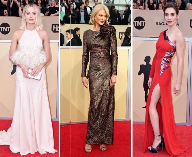 2018 SAG ÖDÜLLERİ KIRMIZI HALISINDAN ÖNE ÇIKAN GÖRÜNÜMLER