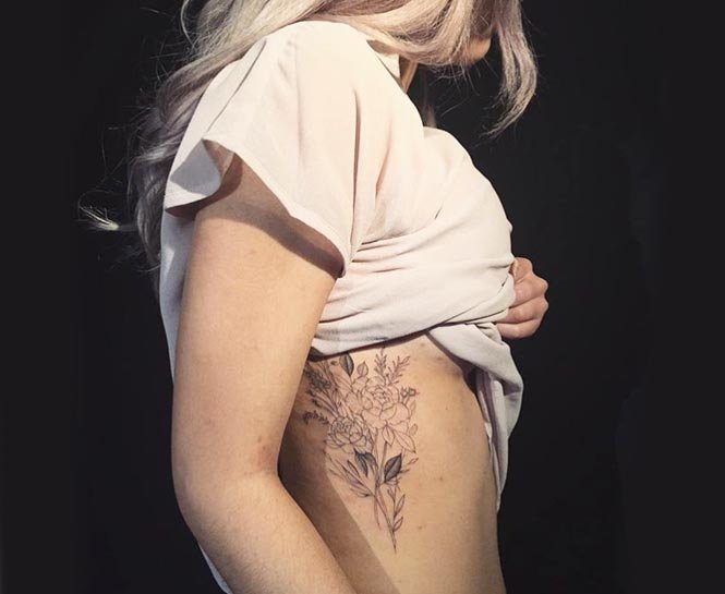 Özgür Ruhlar İçin Dikkat Çekici Yabani Çiçek Dövmeleri