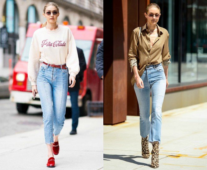 GIGI HADID’İN CEZBEDİCİ DENİM KOMBİNLERİ