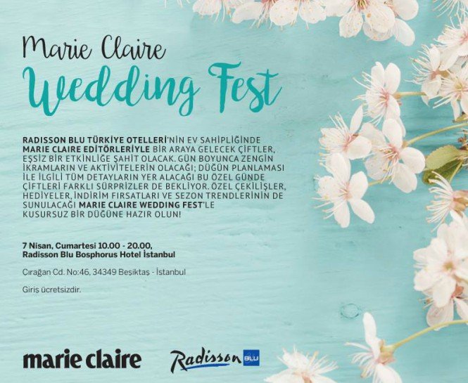MARIE CLAIRE WEDDING FEST İÇİN GERİ SAYIM BAŞLADI