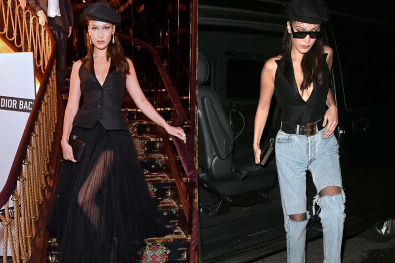 Bella Hadid’ten Tek Parça İle 2 Farklı Parti Görünümü