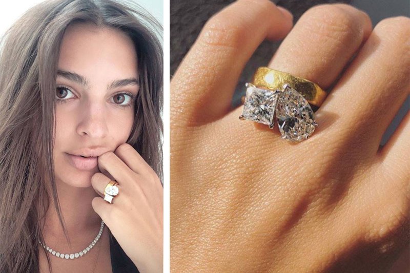 Emily Ratajkowski Evlilik Yüzüğünü Paylaştı