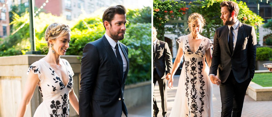 Evlilik Yıldönümü Şıklıklarıyla Emily Blunt ve John Krasinski Çifti