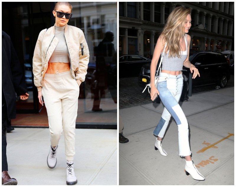 Gigi Hadid’ten Beyaz Bot Dersi