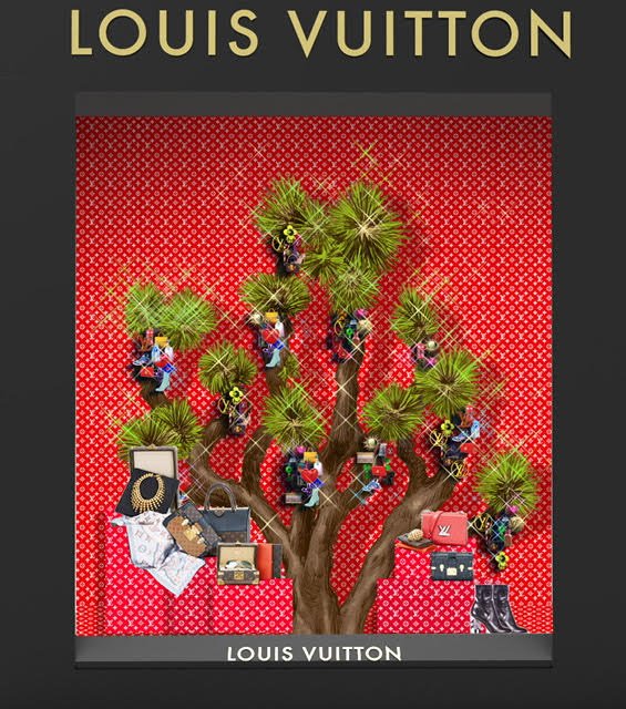 Louis Vuitton Vitrinleri Yılbaşı Ruhuna Bürünüyor