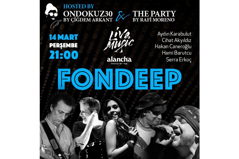 14 Mart’ta Gecenin Nabzı 0ndokuz30 ile Alancha’da Atacak