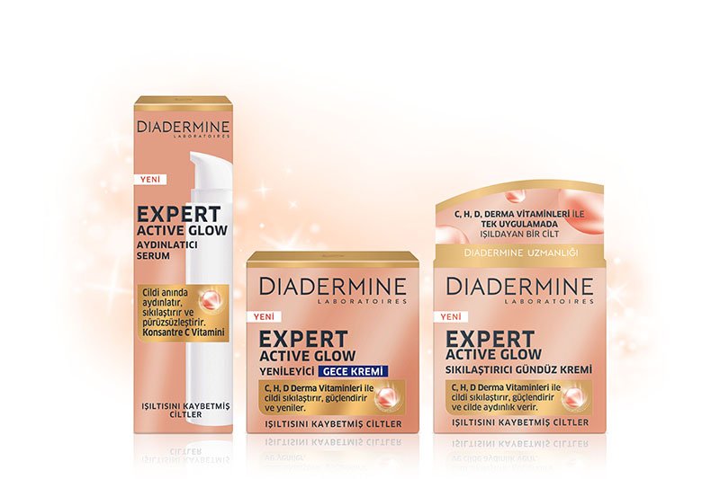 Diadermine’den 4 Haftada Daha Genç Görünen ve Işıldayan Bir Cilt İçin Yeni Expert Active Glow Serisi…