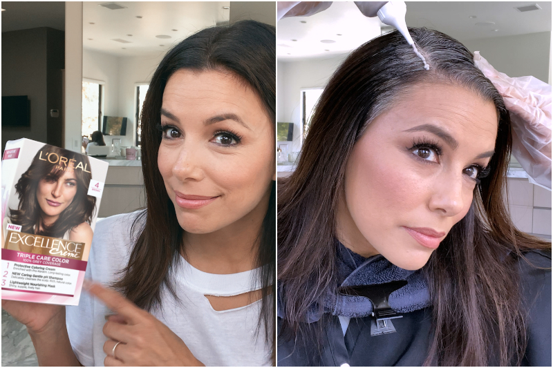 Dünyaca ünlü aktris Eva Longoria Evde Saçlarını L’Oréal Paris Excellence Crème İle Boyadı!