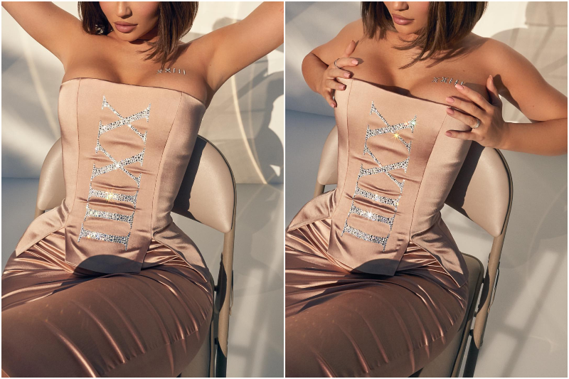 Kylie Jenner’ın Kristallerle Süslü 23. Yaş Kombini