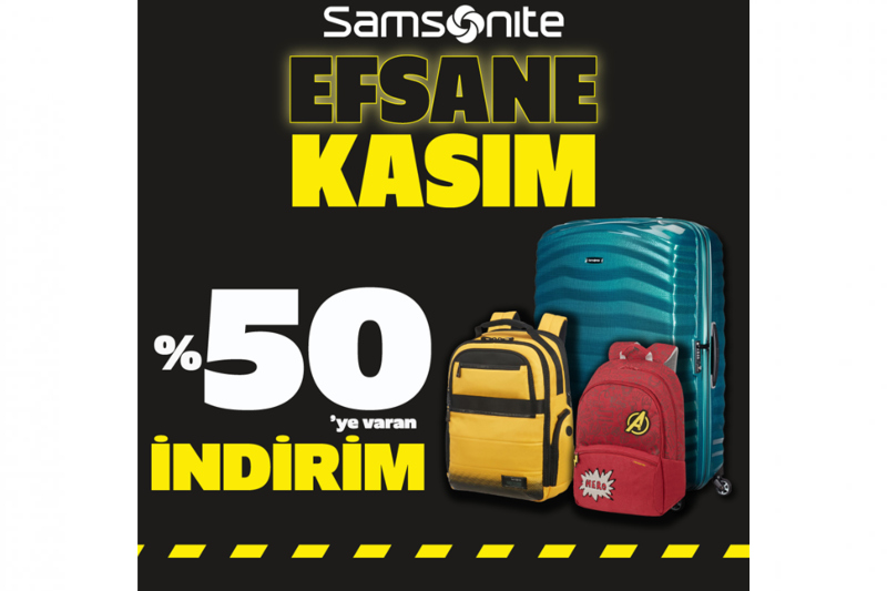 Samsonite’ın Efsane Kasım İndirimlerini Kaçırmayın
