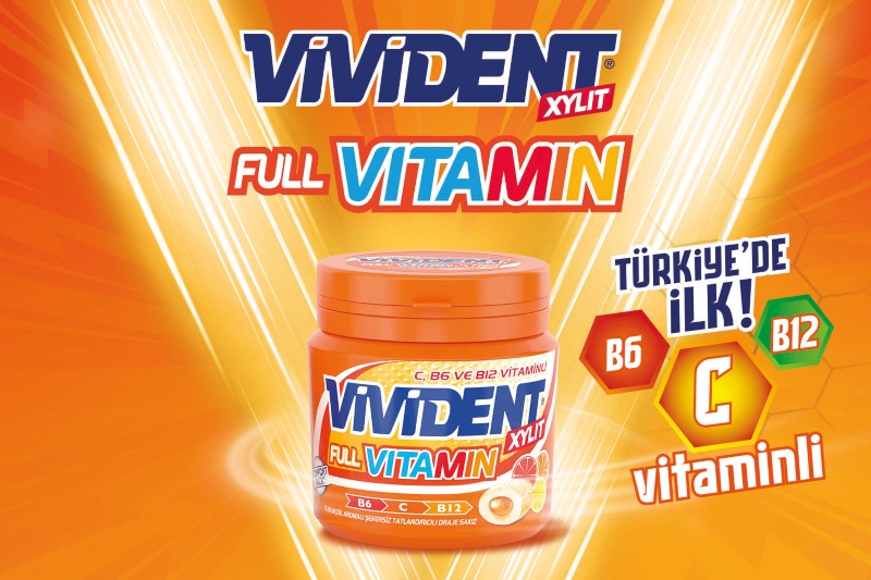 Türkiye’nin İlk ve Tek Vitamin İçerikli Sakızı ” VİVİDENT Full Vitamin”