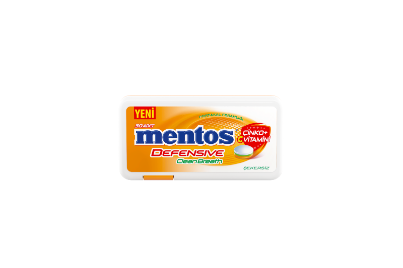 Yeni Mentos Defensive Clean Breath, Şimdi Çinko + C Vitaminli!