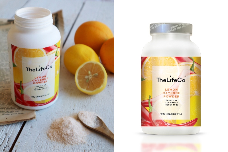 Bitkisel Metabolizma Hızlandıran Limonlu ve Acı Biberli İçecek Tozu