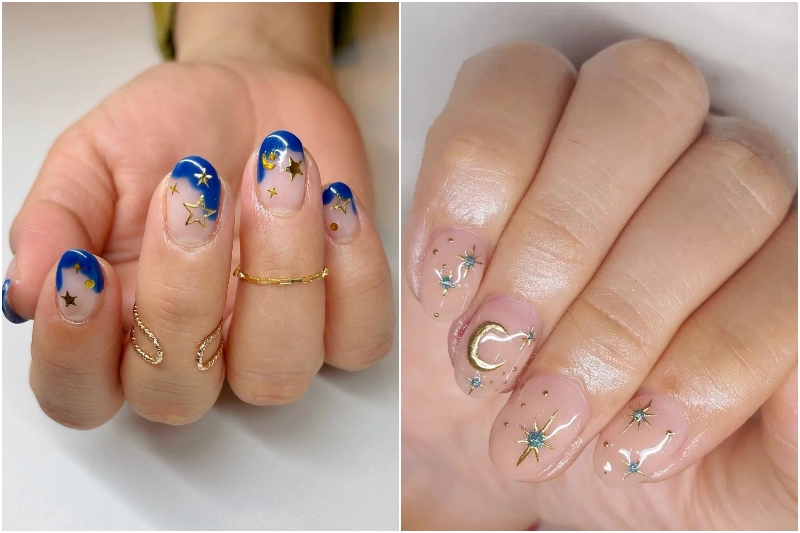 İlhamını Gökyüzünden Alan Nail Art Fikirleri