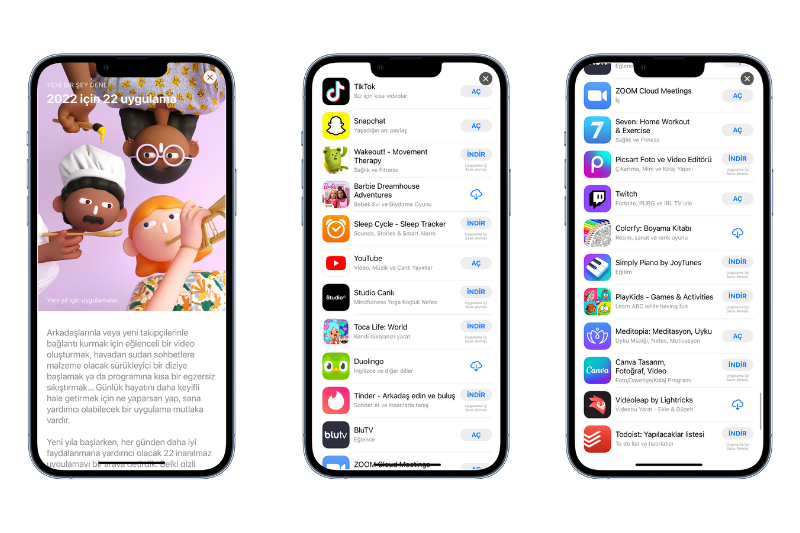 2022 İçin 22 Uygulama Koleksiyonu App Store’da!