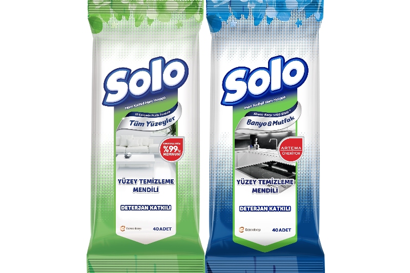 Yaşam Alanlarının Temizliği, Solo Yüzey Temizleme Mendili ile Kolay Hale Geliyor