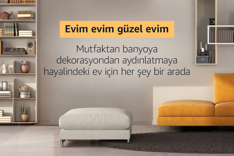 Amazon.com.tr’de “Evim Evim Güzel Evim” mağazası açıldı  