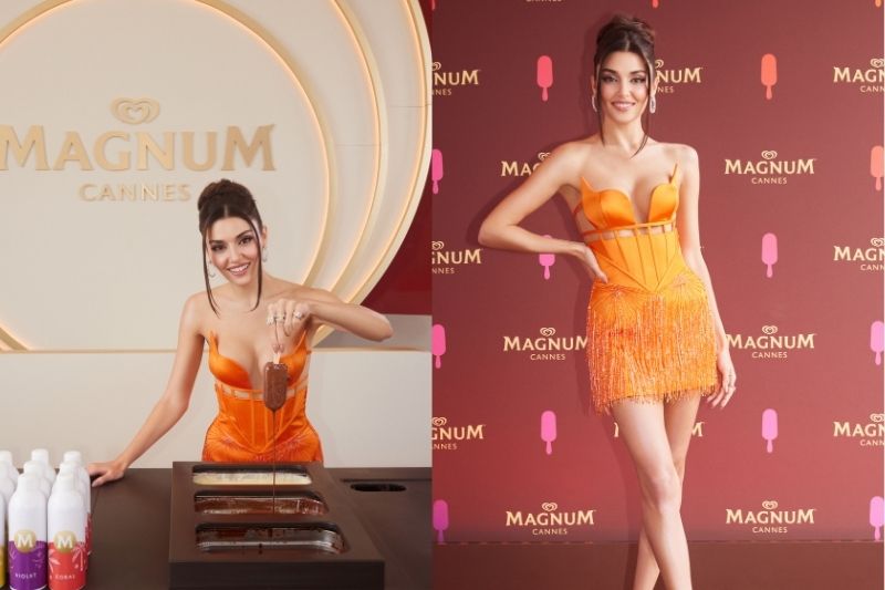 Hande Erçel, Magnum Cannes Partisinde Göz Kamaştırdı