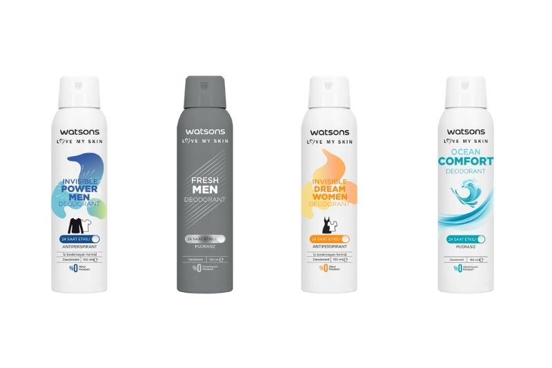Watsons’ın Deodorantları ile Gün Boyu Ferahlık Sizinle