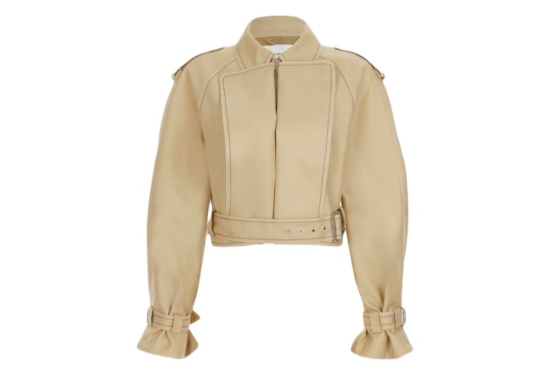 Victoria Beckham Bej Kemer Detaylı Ceket