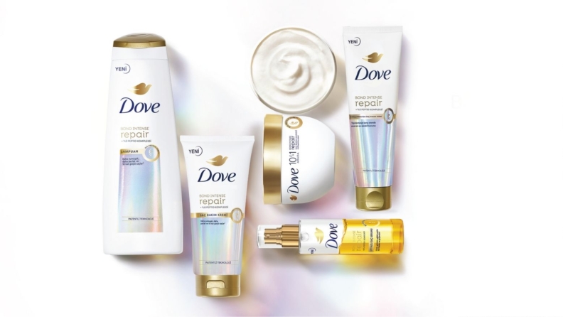 5 adımda güçlü ve parlak saçlar için yeni Dove Bond Intense Repair serisi