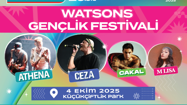 4. Watsons Gençlik Festivali 4 Ekim’de KüçükÇiftlik Park’ta!