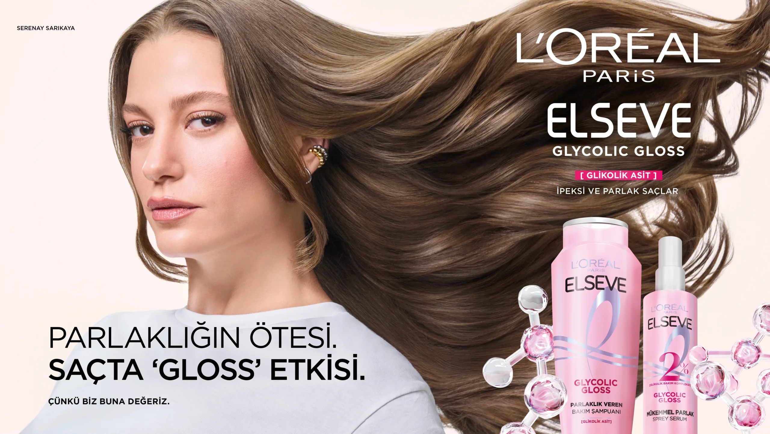 Serenay Sarıkaya ve Elseve'den parlaklığın ötesi, saçta 